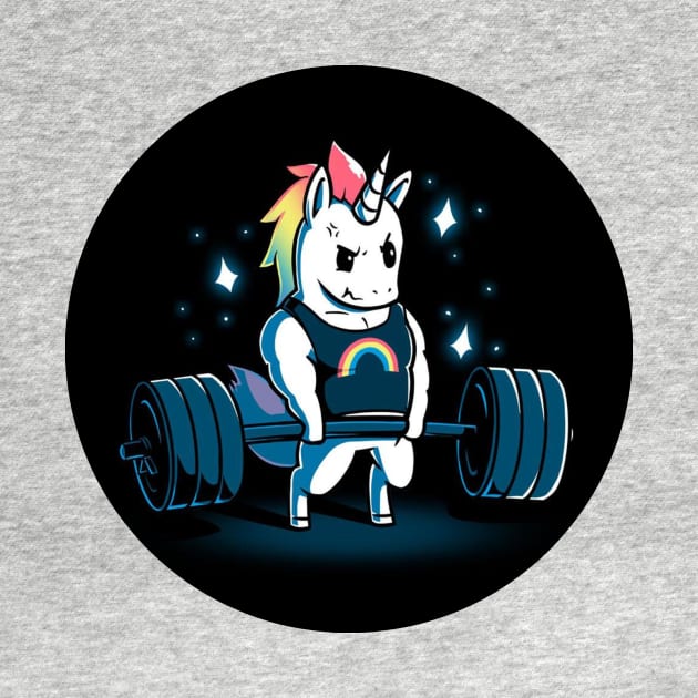 Cute Funny Cool Unicorn Gym Lover Body Building Fitness Workout Quote Animal Lover Artwork by LazyMice